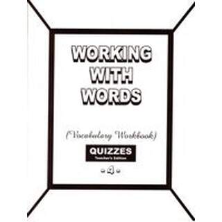 Working with Words 4 Quiz Answers